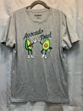 Academy Avocado Toast Graphic Tee - Light Gray